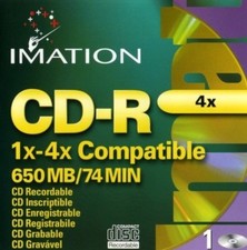 Imation CD-R 1x-4x Compatible 650 MB/74 Min (1 Disc, 1999) Ships in 12 hours picture