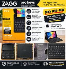 OPEN BOX-ZAGG Pro Keys Case & Wireless Keyboard for iPad 10.2