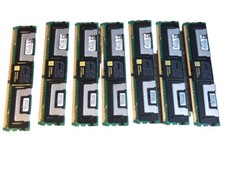 Lot Of 7 Kingston KVR667D2D8F5K2/4G 2GB PC2-5300F Server Memory Ram picture