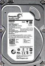 ST4000DM000 P/N: 1F2168-501 F/W: CC54 S/N: Z303 TK 4TB DEC 2014 THAILAND SEAGATE picture