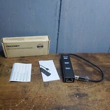 TECKNET Aluminum 3-Port USB 3.0 Hub with Ethernet Adapter  New picture
