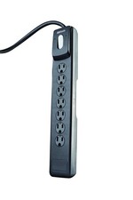 Woods 41626 1780 Joules 7-Outlet Surge Strip With 4' Cord One Size, Black picture