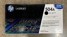 HP LaserJet 504A CE250A  Black Printer Toner Cartridge Ink NEW OEM GENUINE picture