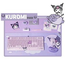 NEW Sanrio Kuromi Wireless Keyboard Mouse Combo Set Korean English FAST&SAFE picture