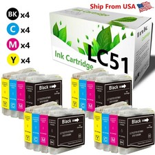 16PK LC51 Ink Cartridge for Brother MFC-230C MFC-240C MFC-665CW MFC-845CW picture
