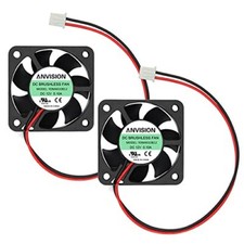 ANVISION 2-Pack 40mm x 10mm DC 12V Brushless Cooling Fan,  Assorted Colors  picture