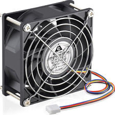 92Mm X 38Mm 12V PWM Fan 4 Pin Dual Ball Bearing High Airflow Fans picture