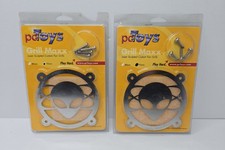Lot of 2 pcToys Grill Maxx Laser Sculpted Fan Grills 92mm Steel Alien Design picture