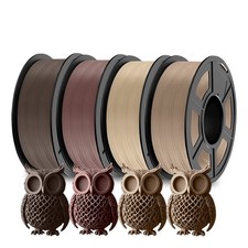 JAYO 4KG PLA Wood 3D Printer Filament 1.75mm 15% Real Wood Fiber 4 Colors picture