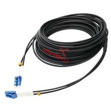 200M Black Armored Fiber Cable LC-LC UPC SM 9/125 Duplex Fiber Optic Patch Cord picture