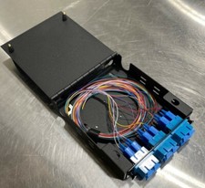 Fiber Optic 12 Port Wall Mount Panel Enclosure, Singlemode SC 12 Strand Pigtail picture