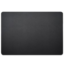 Leather Desk Blotter Pad 17 x 12 Inches, Flat, Non-Slip, Waterproof, Black picture