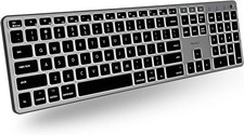 Macally Backlit Bluetooth Keyboard for Mac (Upgraded, Bigger Battery) - Gray  picture