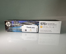 HP PageWide 976Y Genuine Original Extra High Yield Ink Cartridge - Yellow L0R07A picture