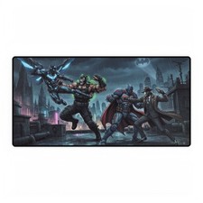 DC Comics Batman Bane Nightwing Gotham City Rooftop Battle Mouse Pad Desk Mats picture