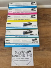 GENUINE Dell 2150 2155 6 Toner Lot CT201524 CT201525 CT201526 WHPFG 9M2WC NT6X2 picture