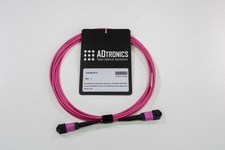 MPO APC OM4 Fiber Cable 3M 12F Type B Female-Female 40G/100G LSZH picture