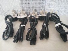2ft UK Universal 3 Pin AC Power Cord for Computer Printer 5 pieces picture