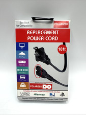 Xtreme 10ft Polarized Replacement Power Cord Vizio Hisense TV PS1 Comcast Black picture