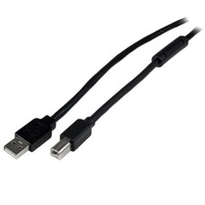 StarTech 20m / 65 ft Active USB 2.0 A to B Cable - M/M (USB2HAB65AC) picture