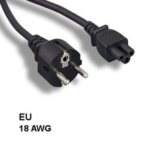 [Lot10] 6Ft EU Europe 3 Prong Notebook AC Power Cord IEC60320 C5 to CEE 7/7 SCHU picture