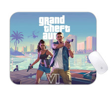 Grand Theft Auto 6 Video Game Desk Mat Futuristic Gaming Mouse Pad picture