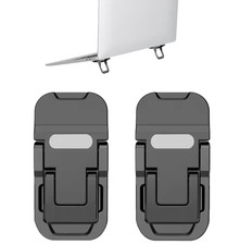 2Pcs/Set Portable Zinc Alloy Laptop Support Stand With 2 Adjustable Angles Fold picture