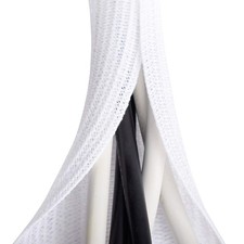 6.6 Ft White Cable Sleeve 4/5 Inch Cord Organizer Wire Wrap Cover Desk PC picture