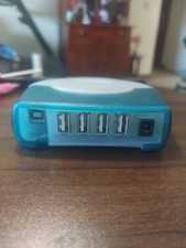 Vintage Belkin F5U101-MAC USB 4-Port Hub Bondi Blue Teal iMac G3 Era UNTESTED picture