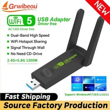 1200Mbps Long Range AC1200 Dual Band 5GHz Wireless USB 3.0 WiFi Adapter Antennas picture