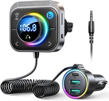 Receptor Bluetooth del adaptador auxiliar del coche de Bluetooth 5.4 para la mús picture