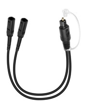 Digital Optical Audio Splitter 1 in 2 Out, Toslink Fiber Optic 1 to 2 Female ... picture