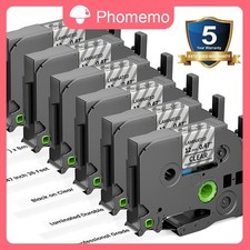 Black on Clear 12mm TZ TZe-131 Laminated Label Tape For Brother P-touch 9200 lot picture