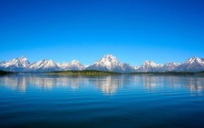 Landscape wyoming mountains usa water sky mountain pass Custom Gaming Mat Desk picture