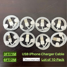 10X Bulk Lot USB Fast Cable Charger For Apple iPhone 14 13 11 8 7 Charging Cord picture