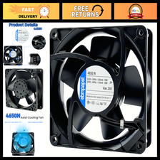 High-Performance 120mm Axial Cooling Fan, Metal, 230V, 50/60Hz, 2-Pin, 0.12A picture