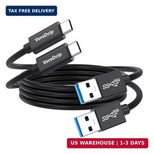 Data Transfer Cable USB to Type C 3ft 2 Pack, 10Gbps USB C 3.2 Gen 2 High Speed picture