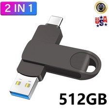 Type C Flash Drive 512GB 2 in 1 OTG Type C/USB-A  Memory Stick Pen Drive for PC picture
