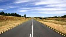 Landscape road nature Custom Gaming Mat Desk picture