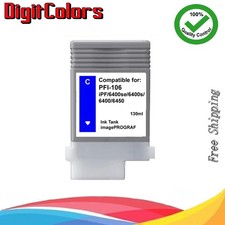 PFI-106 Cyan Ink Cartridge for Canon  6400s 6400se 6400 6450 PFI106C picture