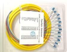 Lot of 10 3m 12 Strand SingleMode 9/125 LC-UPC Fiber Pigtail,Fiber Optic Pigtail picture