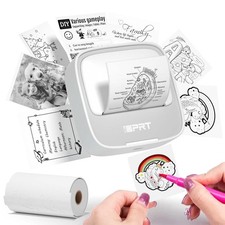 Mini Sticker Printer Sticker, Thermal Maker Machine with 1 Roll Paper picture