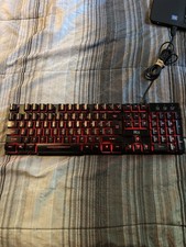 RII Rk100+ RGB Gaming Wired Keyboard/tested/lights up picture