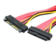 SFF-8482 SAS SAS Hard Disk Drive Cable 29Pin Male to Female Extension Cable 50cm picture