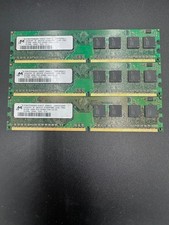 1.5GB (3x512MB) Micron DDR2 PC2- 3200R-MT18HTF6464AY-53ED7 - Desktop RAM- Tested picture