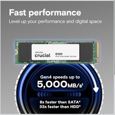 Micron Crucial E100 2 TB PCIe Gen4 NVMe 2280 M.2 SSD picture