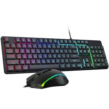 Updated S107 Gaming Keyboard and Mouse, RGB Gaming Keyboard and 10000 DPI Mou... picture