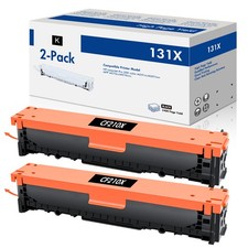 2 pack CF210A 131A Black Toner Fits for HP Color Laserjet Pro 200 M251nw, M276nw picture