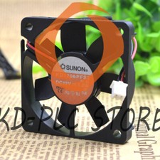 New 2pcs SUNON KD1206PFS2 DC12V 1W 2 wire 60x60x10mm Case Cooling Fan picture