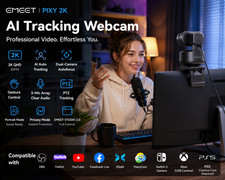 EMEET PIXY 2K AI Tracking Webcam PTZ Gesture Control 1080P60 Sony Sensor picture
